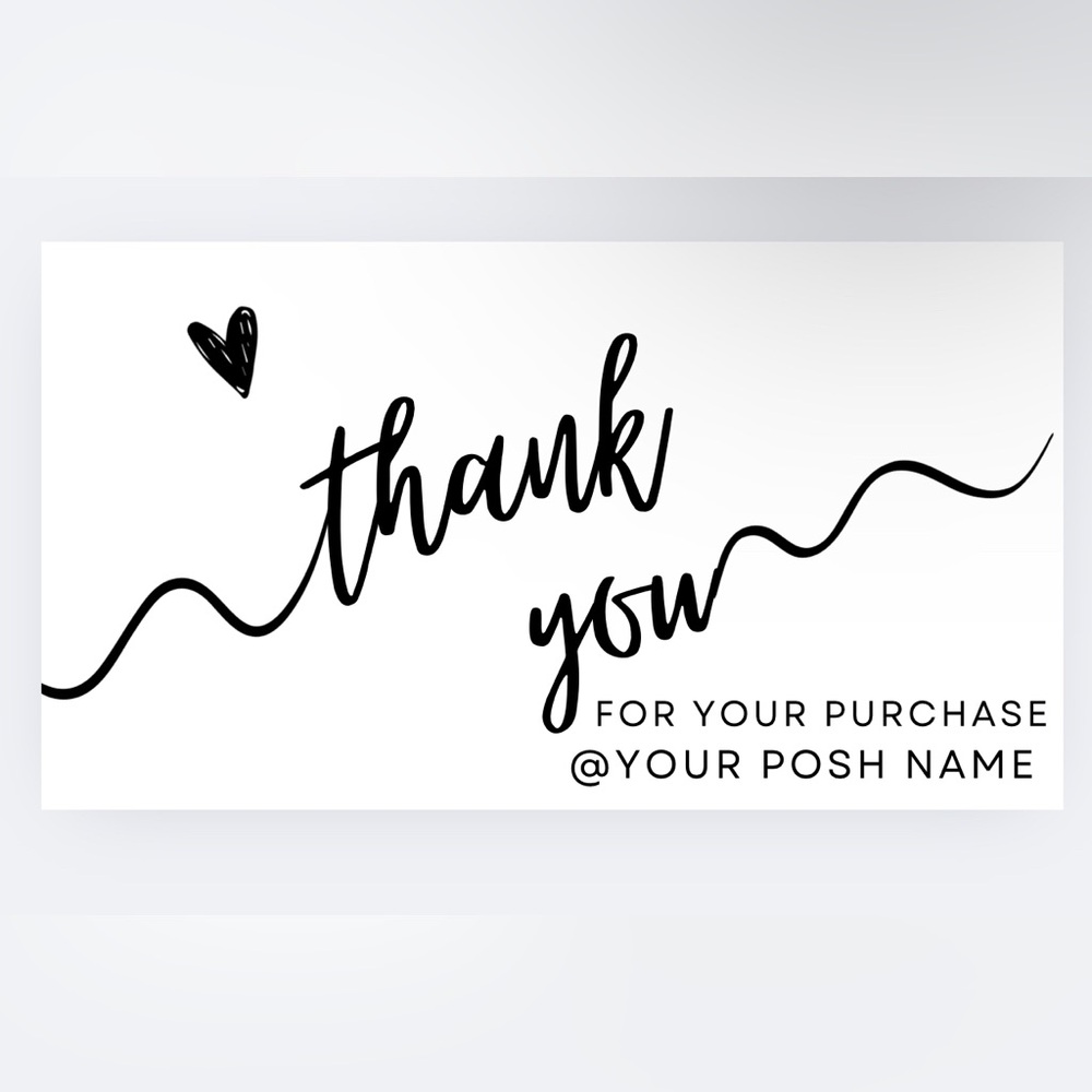 100 THANK YOU STICKERS